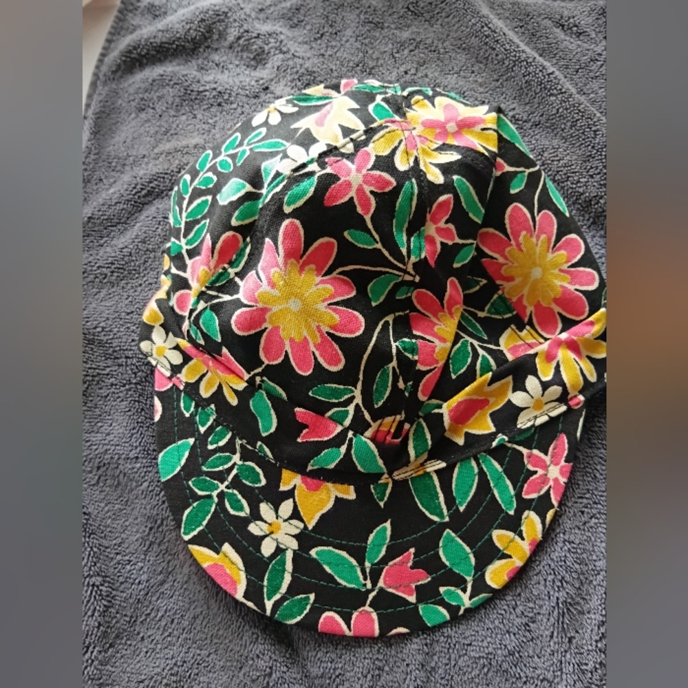 Floral Men's Cap - Black, Pink, Yellow